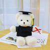 Bear Teddy Mortarboard Plush Stuffed Toy Doll Room Decor Birthday Kids Gift