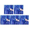 Sparkling Foil Fringe Curtains 1x2m Metallic Streamer Backdrop for Wedding
