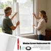 Window Screen Replacement Kit, Child-safe Window Screen, Fiberglass Mesh Roll for Sliding Screen Doors Patio Porch Screens