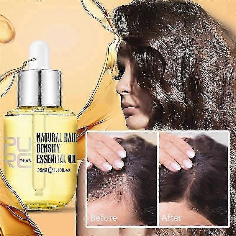 2 Stück PURC Natürliche Haarwachstumsessenz Verdicker Schnelles Nachwachsen Serum Behandlungen Öl