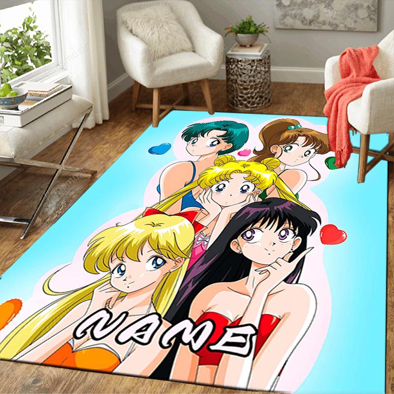 Custom 1Pc Sailor Moon Friendship Rug Office Carpet Indoor Outdoor Entrance Doormat Nonslip Soft And Comfortable Living Room D2915247