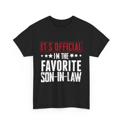 Son In Law Shirt, It's Official I'M The Favorite Son In Law Vintage Shirt