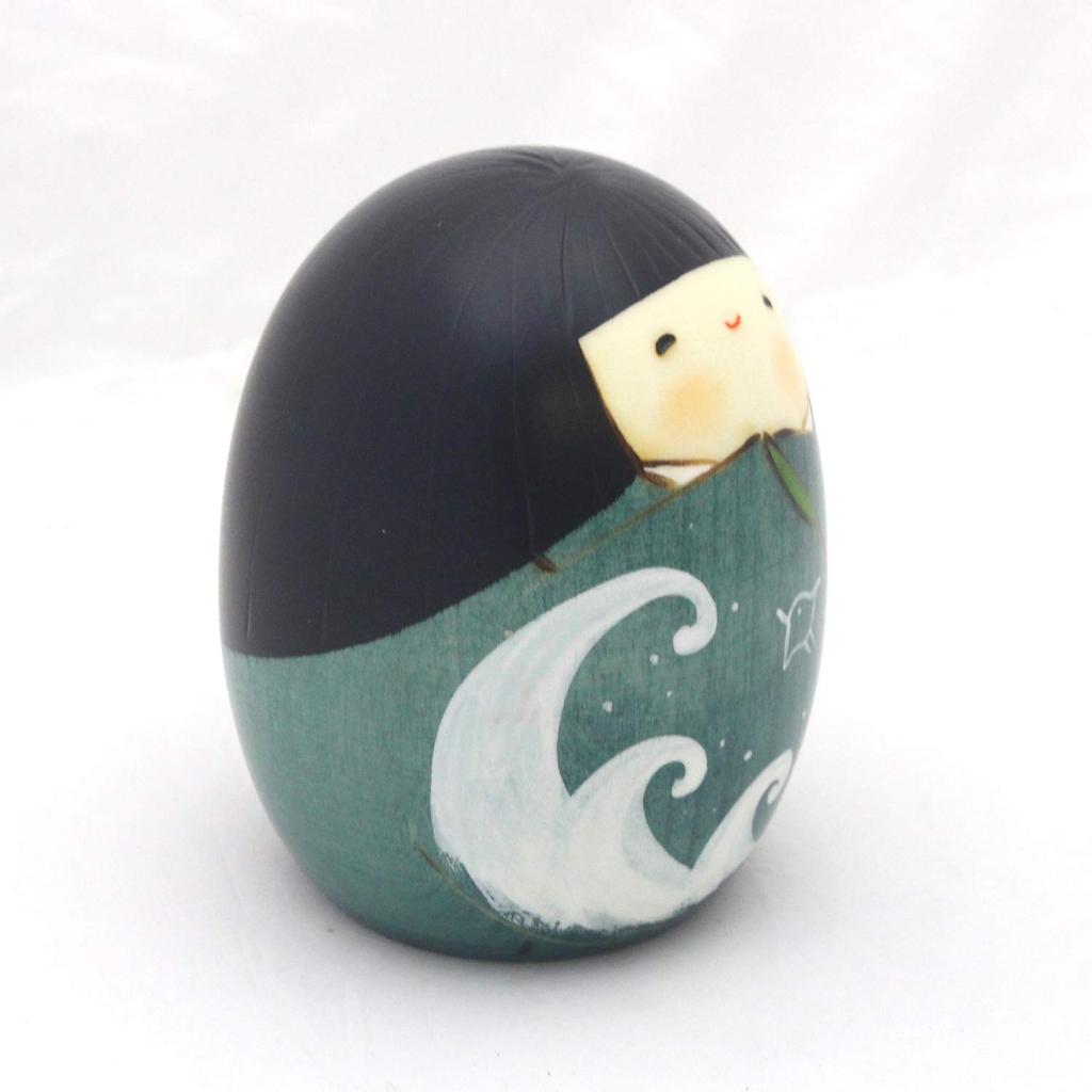 Usaburo Kokeshi Puppe, Made in Japan, Sommer,