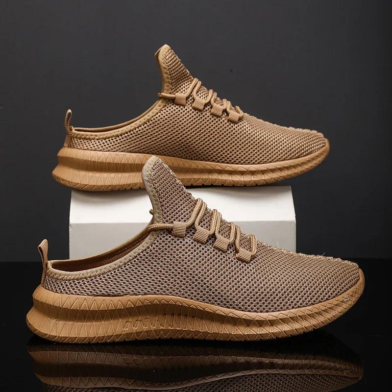 

MAEDEF Лето 2024 Полуспортивная обувь для мужчин Модная мужская обувь на плоской подошве Повседневная обувь Мягкая удобная обувь Уличные мужские кроссовки 40 коричневый