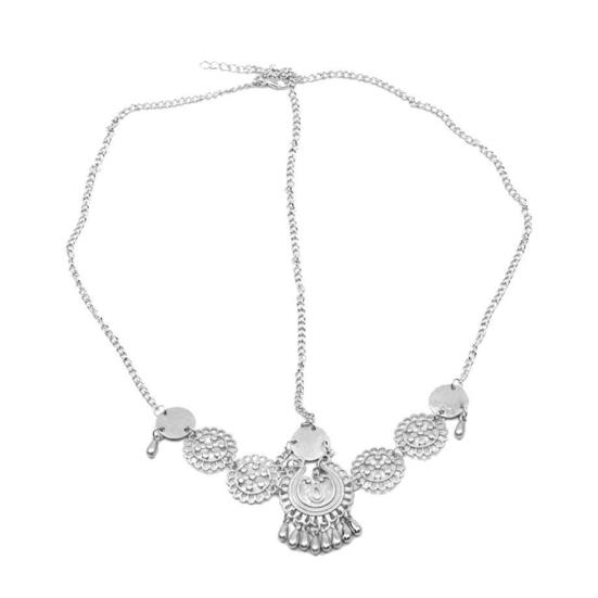 

Forehead Chain Coin Decor Fine Crafted Hair Clip Easy Wear Hair Styling Accessory Daily Wear Hair Decoration срібний
