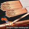 4Pcs 250mm Phosphor Copper Welding Rod  for Mechanical Repair and Refrigeration Equipment