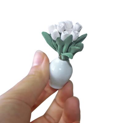 1:12 Simulation Dollhouse Miniature Scene Potted Plant Pretend Play Toy