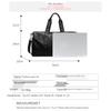 Travel Bag Unisex PU Large Capacity Adjustable Strap Travel Gym