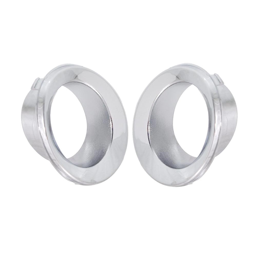 1Pair Front Fog Light Trim Bezel Chrome Base For MINI For COOPER 4Cyl 1.6L Base 05-08 Direct Replacement Exterior Parts