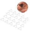 20pcs Geometric Hollowed Pendant DIY Craft Jewelry Earrings Making Accessories (15mm Triangles)