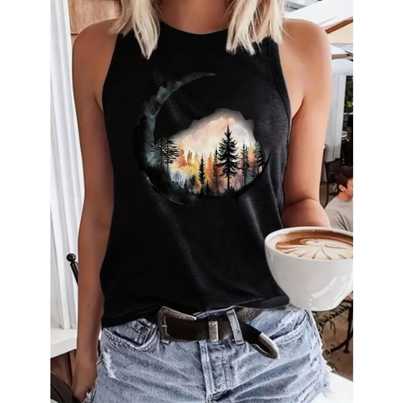 Women’s Trendy Exquisite Printed Fashion Sleeveless Tank Top