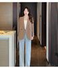 2026 Autumn Korean Street Style Loose Coffee Suit Jacket for Women