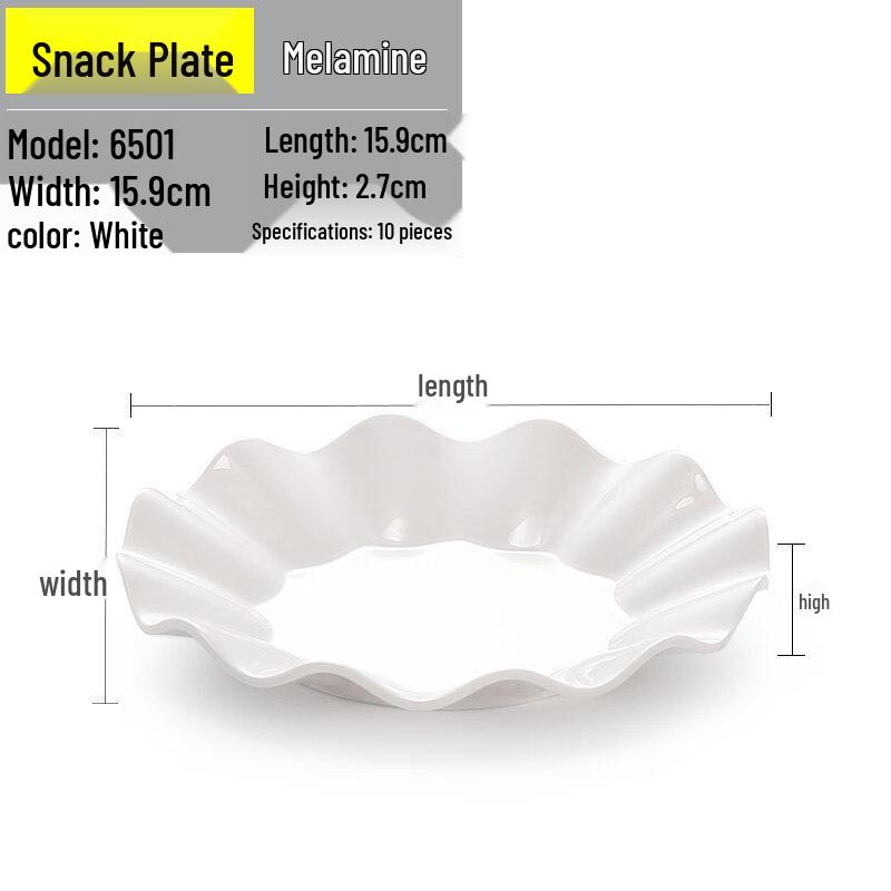 

Boat-Shaped Melamine Three-Compartment Snack Plate