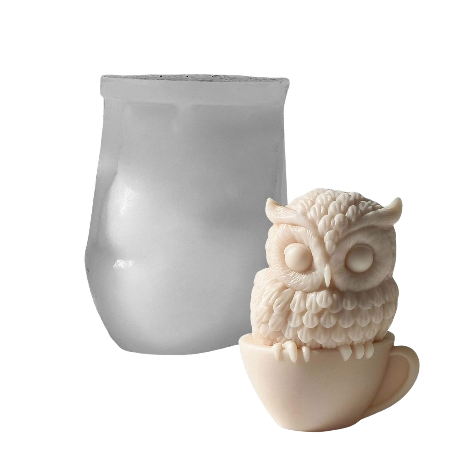 

Уникальные дизайны сов Силиконовая форма для ароматической свечи Идеально подходит для изготовления ароматических свечей и улучшения домашней атмосферы