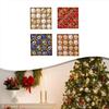 16PCS Hand Painted Christmas Ornaments with Glitter Plastic Balls for Holiday Display Material and Shiny Finish