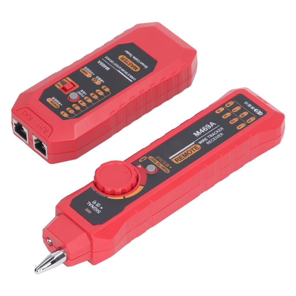 Network Cable Tester Multifunctional Anti Interference Portable Wire Tester Finder with Earphone