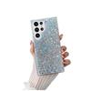 Simple glitter sequins are suitable for Samsung S23PLUS mobile phone case, transparent S22U protective case, all-inclusive S25 Epoxy case.