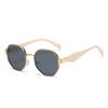 Luxury Brand Design Polygon Metal Sunglasses Women Vintage Frames For Female Glasses Driving travel Street Snap Shades UV400