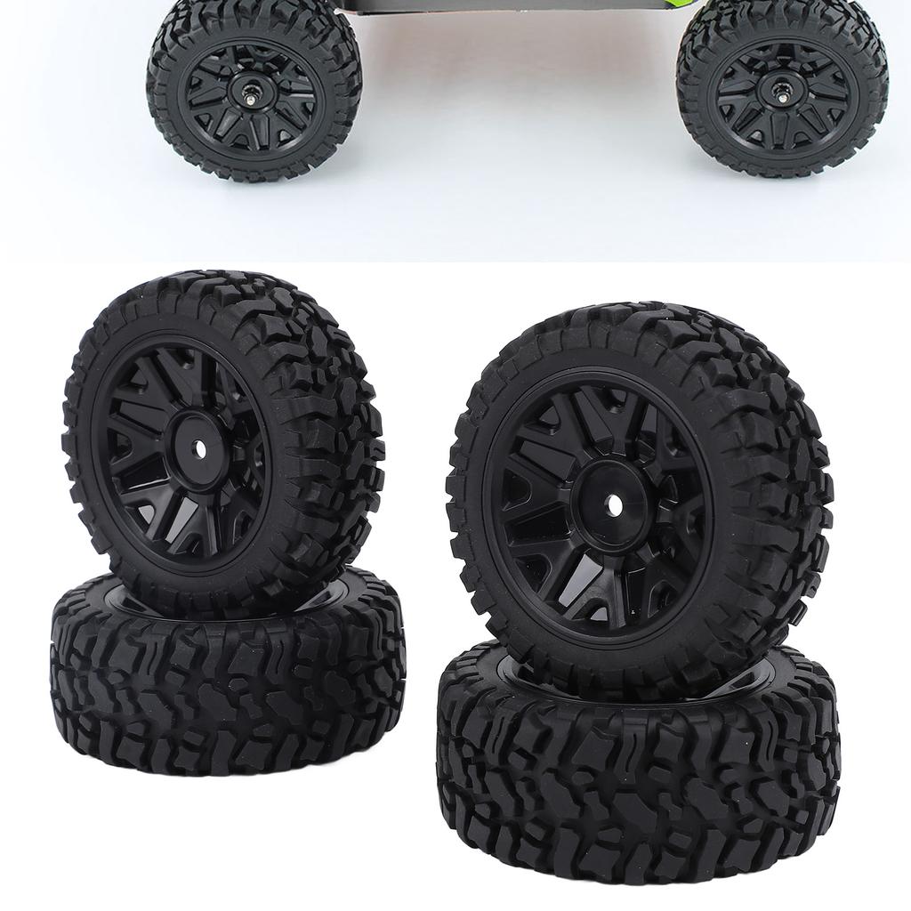 Replacement Front Rear Wheels Tires for Wltoys 144001 144002 124008 124018 124019 Upgrade Parts RC Car Rubber Tires