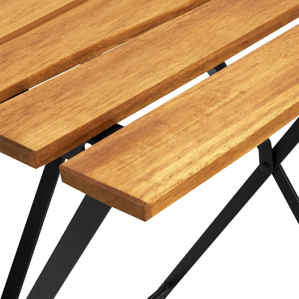 Bistro Table 55 X 54 X 71 Cm Solid Acacia Wood