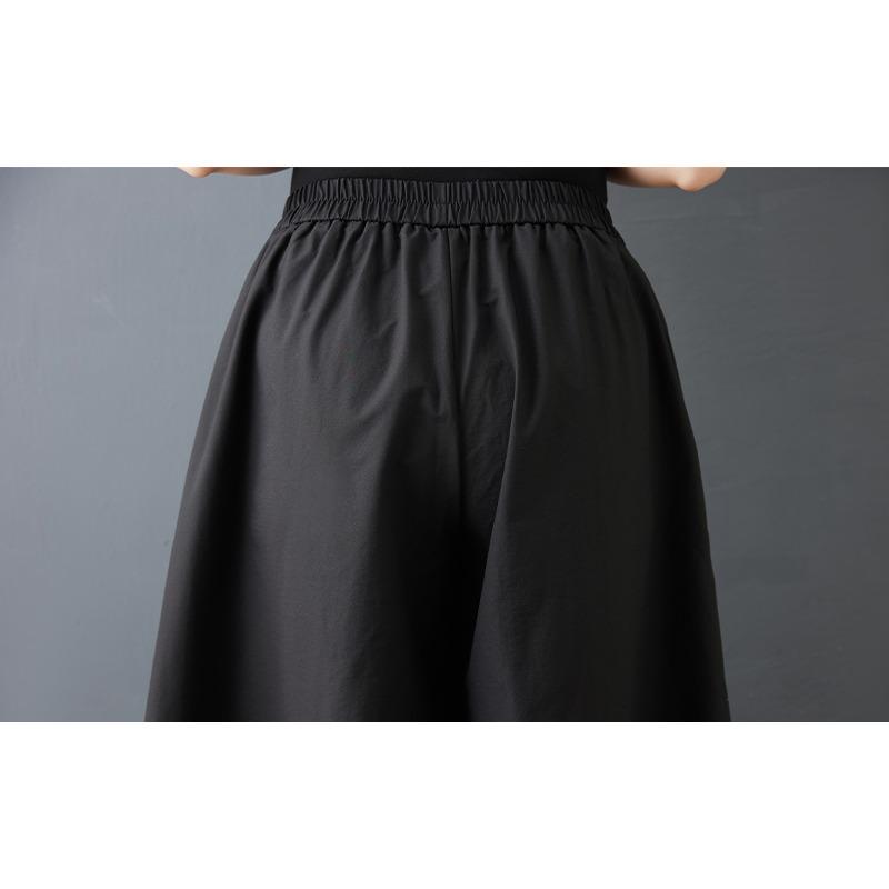 DIMANAF 2026 Summer Plus Size Women Long Pants Black Fashion Loose Trousers Big Size Casual Bottoms Pants Skirts