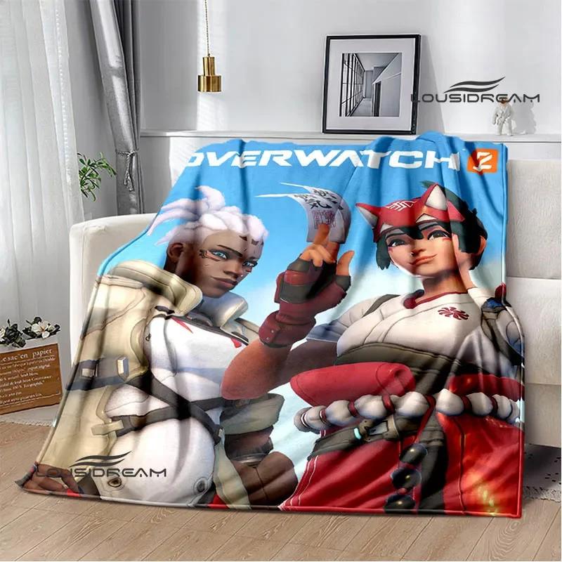 3D Game Overwatch printed blankets warm Flange blankets Soft and comfortable blanket Home travel blanket birthday gift