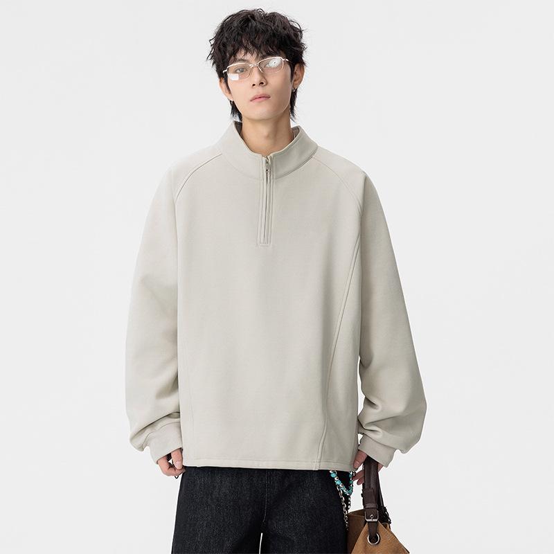 

Men s Plus Size Heavyweight Fleece Half-Zip Hoodie - Casual Loose Long Sleeve for Spring, Autumn, Winter 8XL (260-280 lbs)