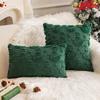Christmas Throw Pillow Cover Xmas Tree Pillowcases Soft Plush Cushion Covers with Hidden Zipper Closure Winter Home Decor