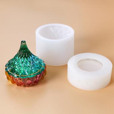 Storage Box Epoxy Resin Mold Water Drop Makeups Jewelry Holder for Case Silicone Mould DIY Crafts Home Decorations Tool