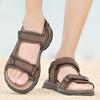 Men'S Trending Newest Summer Outdoor Leisure Non-Slip Beach Luxury Sandals Fashion Shoes Genuine Leather Slippers Men'S Sandalias