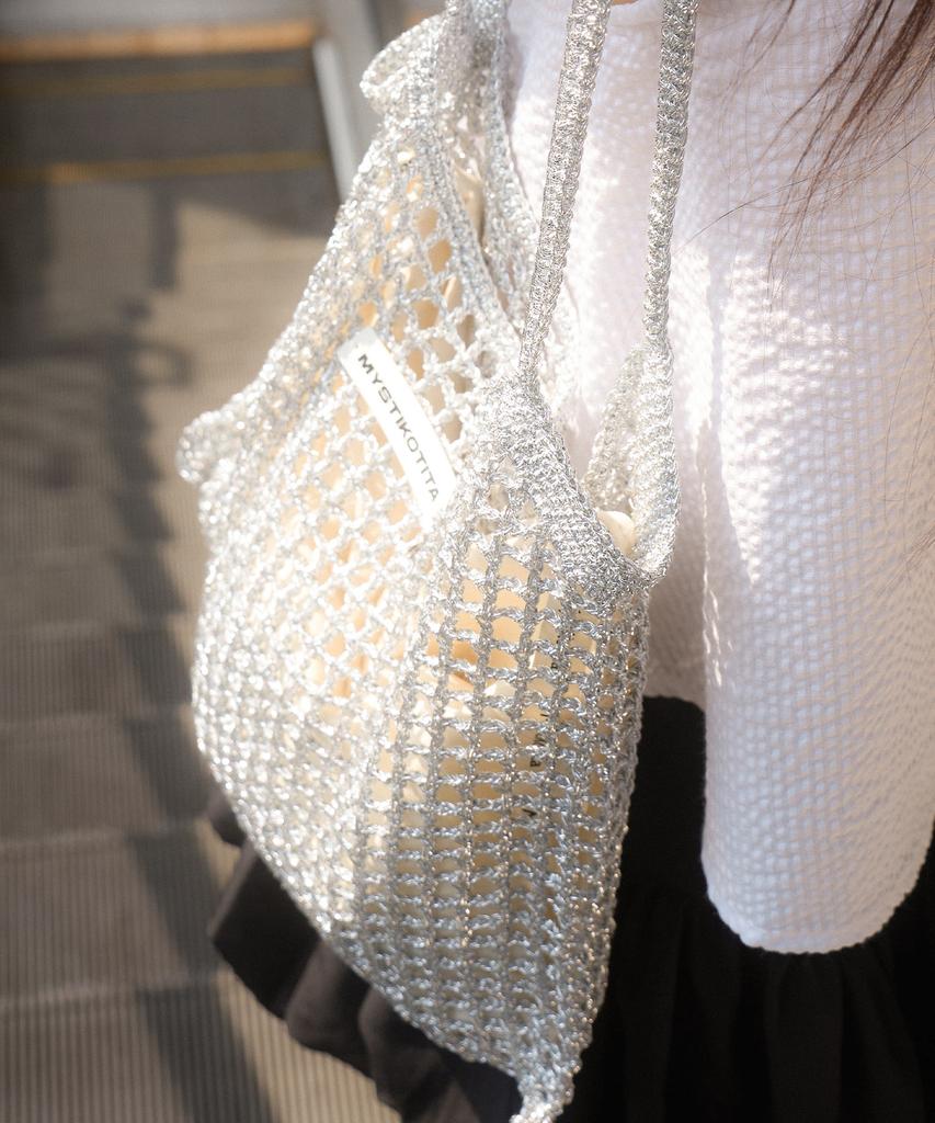 Mystikotita Flat Metal Net Bag - 2 Colors