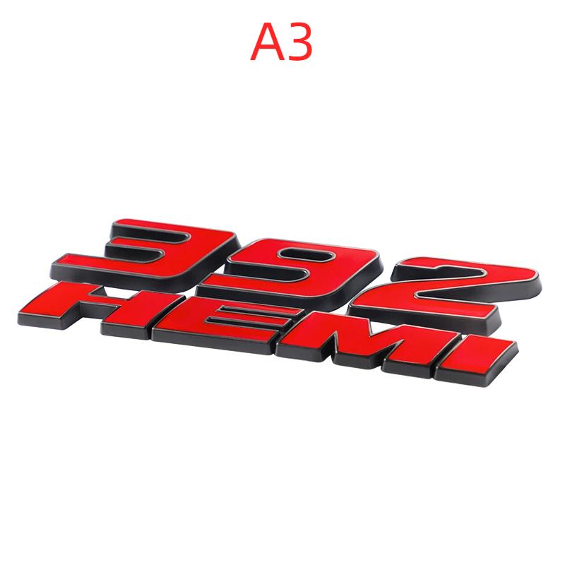 3D Metal Car Stickers 345 392 HEMI Emblem For Dod/ge Ch/arger R/am 1500 Journ/ey Ca/liber Nit/ro Car/avan