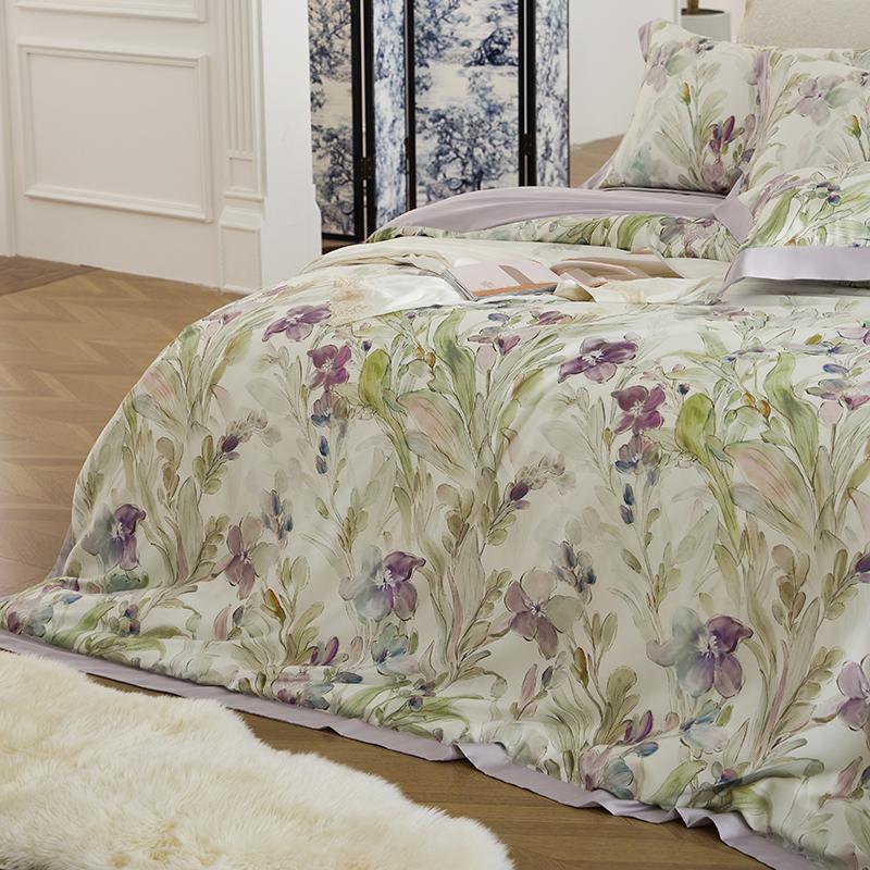 Svetanya Print Egyptian Cotton Bedding Set Bed Linen Queen King Ru Full Size Duvet Cover Set Sheet Pillowcase