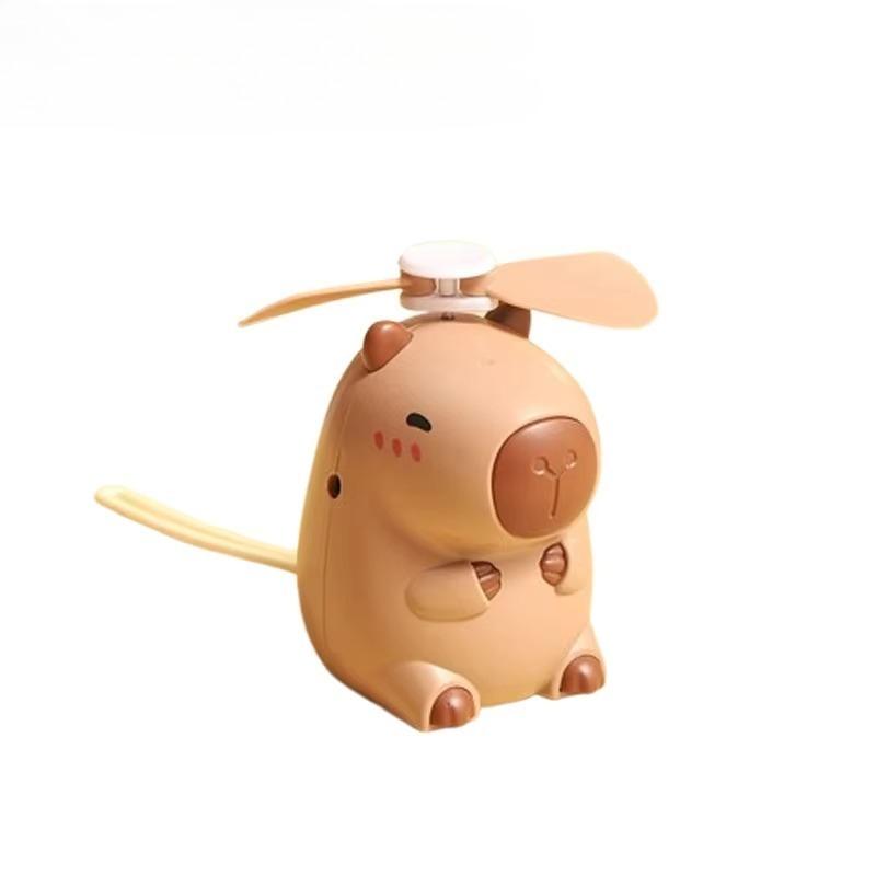 

Capibala Mini Neck Hanging Small Fan USB Rechargeable Handheld Portable Cartoon Electric Fan Children s Gift Handheld Fan