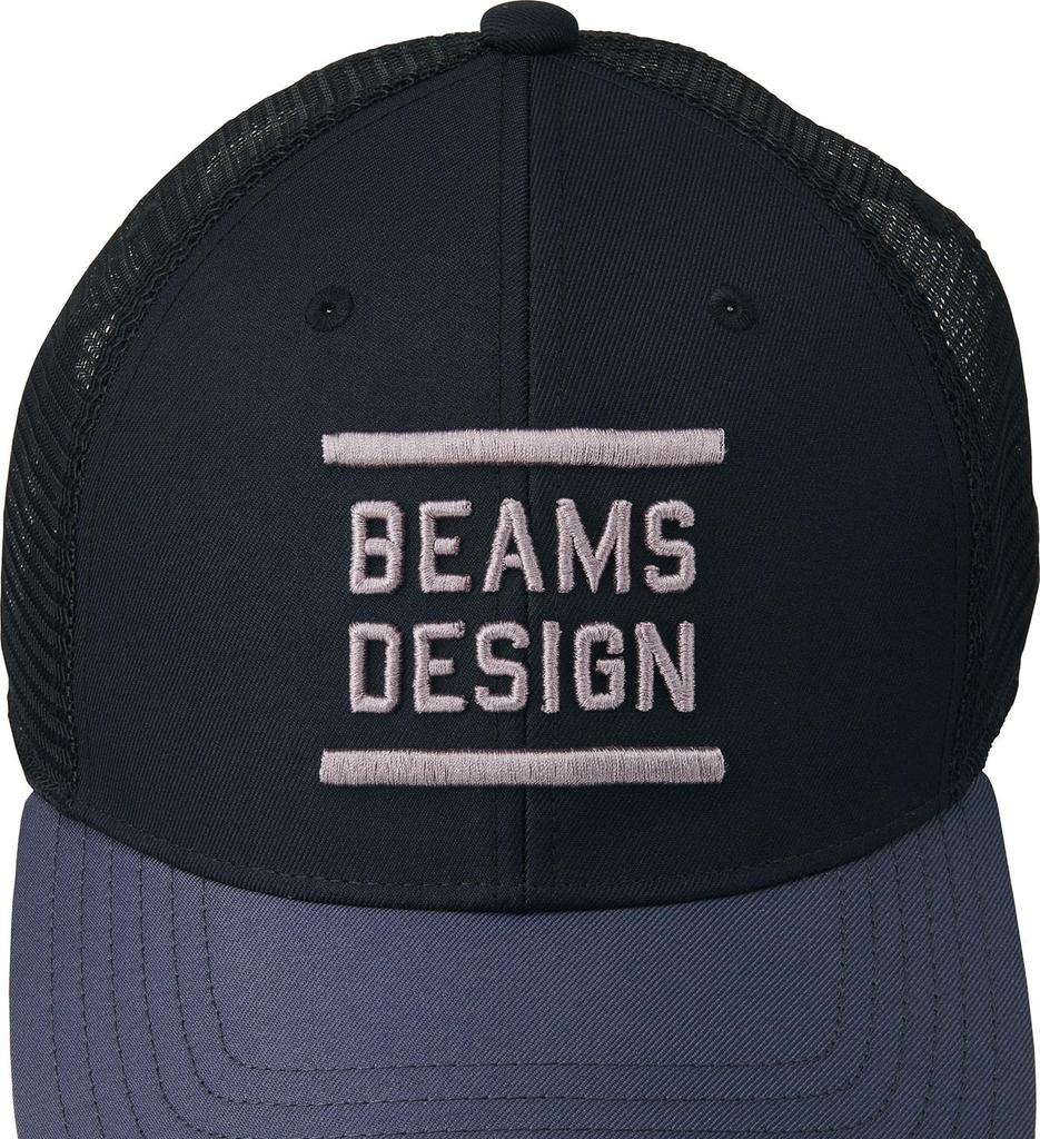ZETT Baseball ZETT by BEAMS Free Size BH79506 Hat, DESIGN, Black/Gray (1915), (56-60cm),