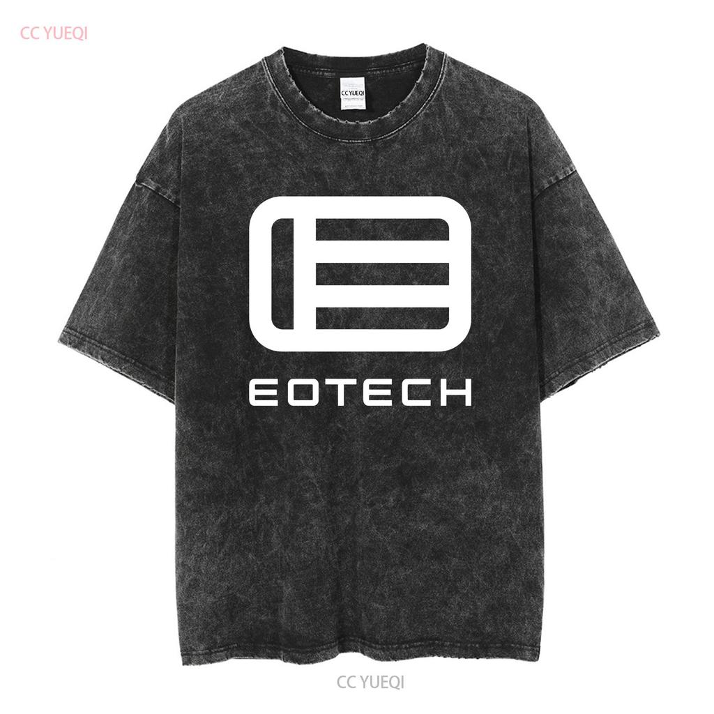 Hot Item Eotech Logo T Shirt Heavy Cotton MANY COLORS Vintage Washed Stretched Designer Clothes Soft Casual Homme Streetwear
