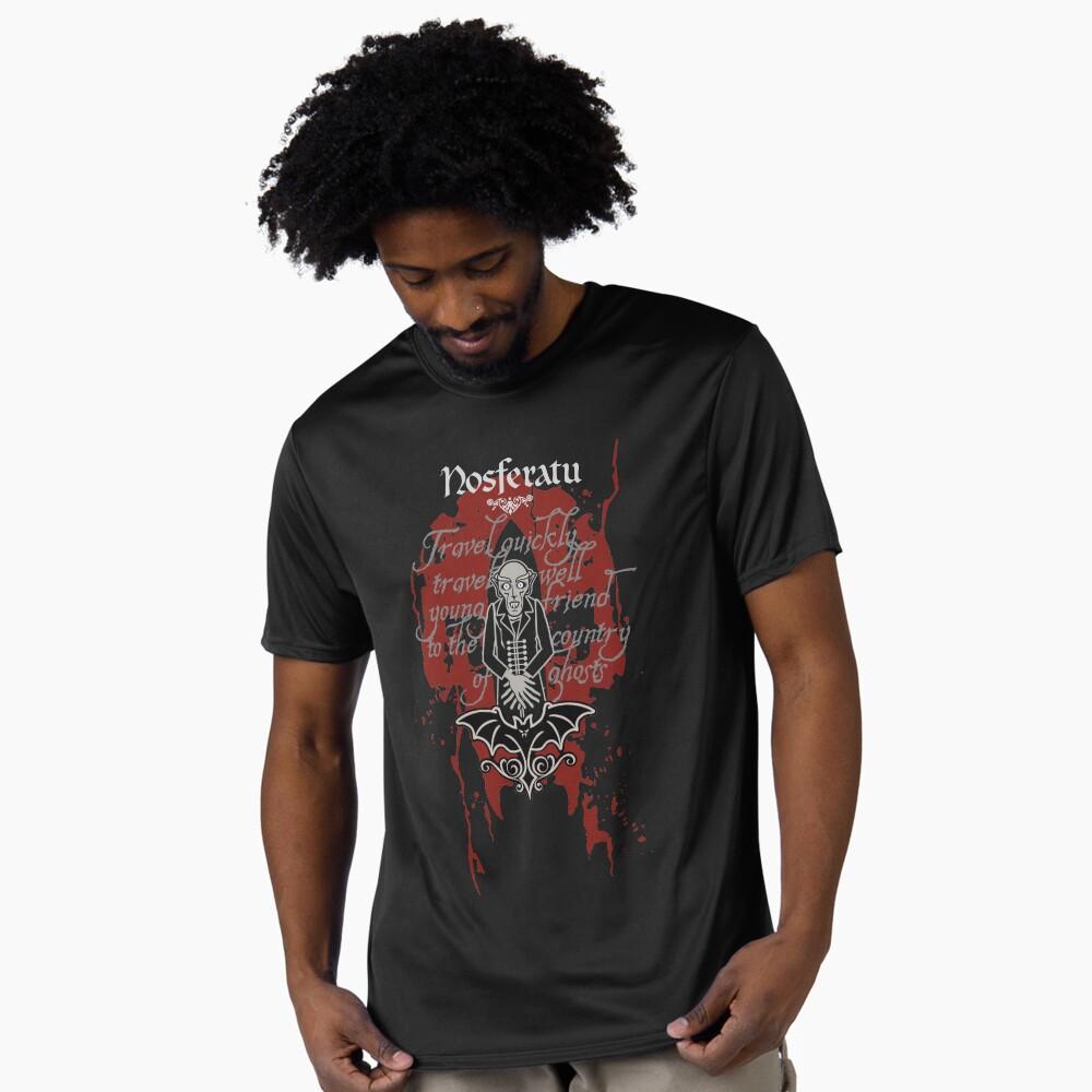 0403 Horror Vampire movie Nosferatu Scary halloween Gift t shirt Scream film Graphic clothes 100 cotton printed All size tops S
