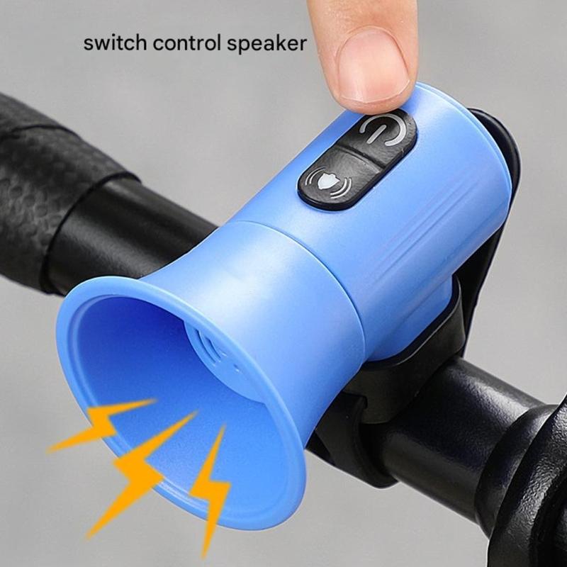 Road Bike Horn 120dB Electronic Bicycles Bells Waterproof Handlebar Mounted Cycling Bells Bicycles Accessory Easy to Use