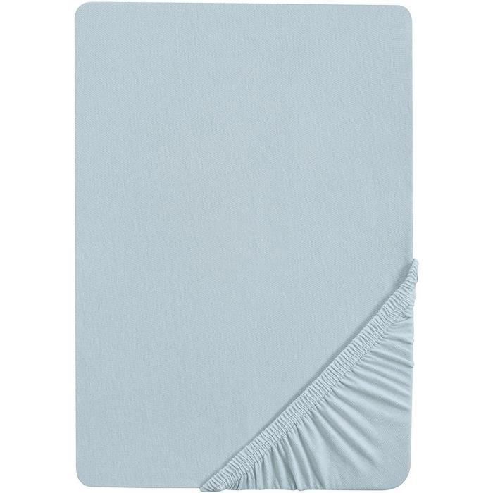 Drap Housse Bébé ROBA Lil Planet - 100% Coton Bio-Jersey - Bleu - 40x90 à 45x90 cm