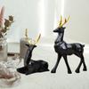 Elegant Deer Showpiece – Beautiful Deer Showpiece for Home Decoration | Decorative Dear Showpiece for Living Room & Office (Black)