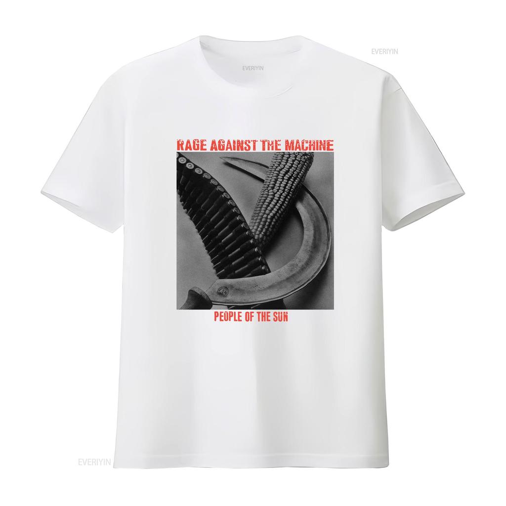 Maglietta Vintage Rage Against The Machine vintage Lavata grafica uomo Versatile streetwear Unisex Top Per l'uso quotidiano Morbido