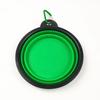 Portable Plastic Pet Bowl with Keychain 350ML Foldable Folding Bowl Dog Water Bowl Outdoor