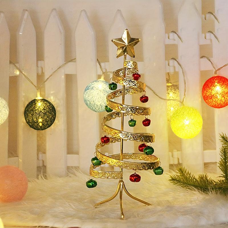 1PC Christmas Decoration Christmas Topper with Small Bells Elegant Spiral Christmas Tree Home Multiple Options Available