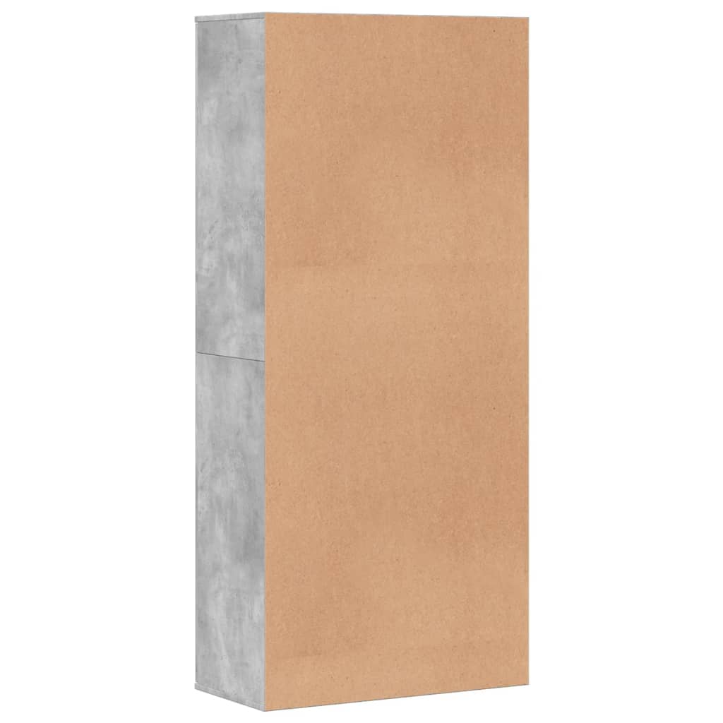 Vidaxl Szafka Na Buty, Szarość Betonu, 80X39X178 Cm