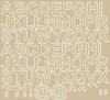 Self-Adhesive Letter Stickers 2.5 Cm Stickers Beige Matte
