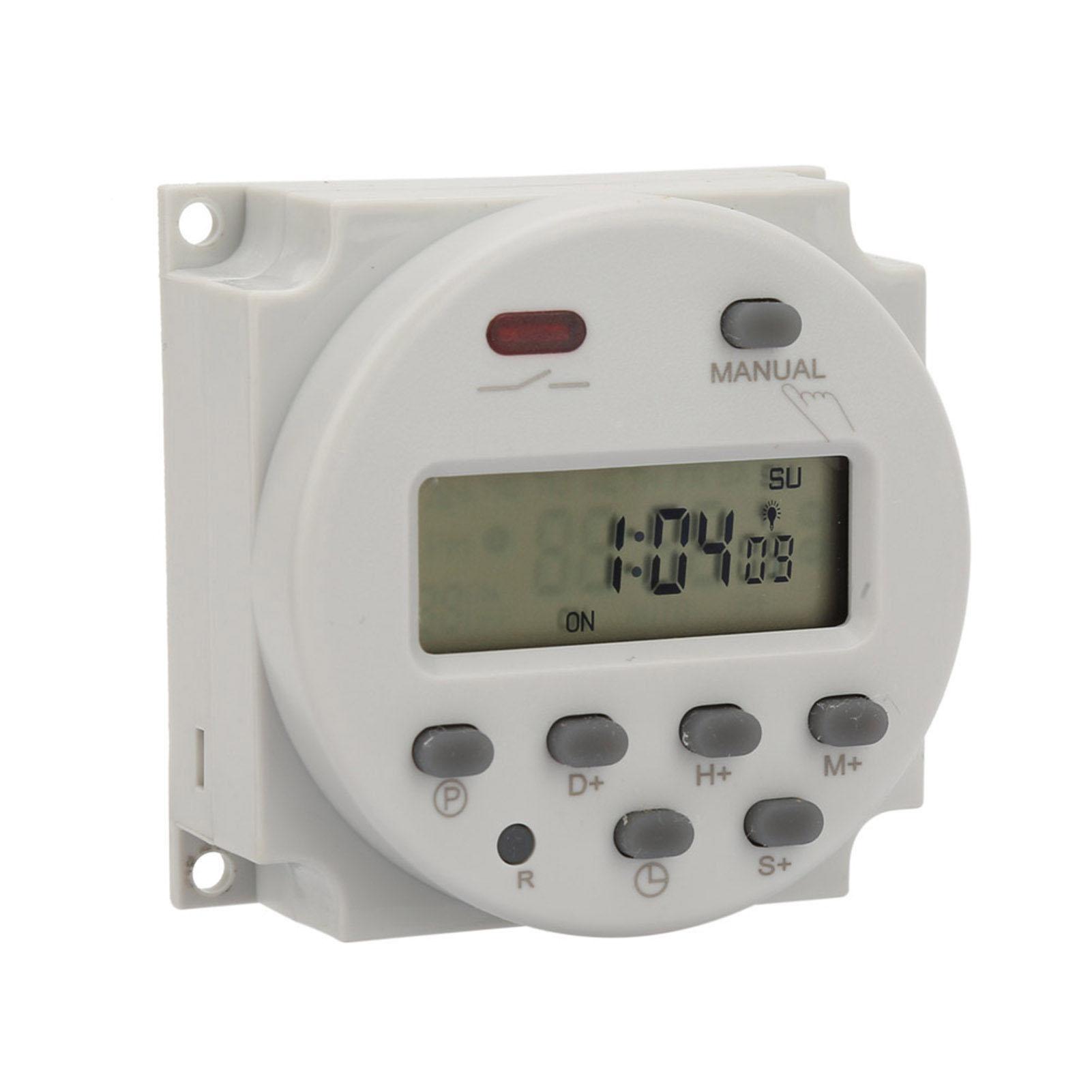 

Small Type 7 Days Programmable Digital Displayed Timer Switch 1S 168h 5VA(12V DC) 12V DC