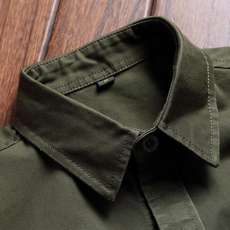 Cămăși pentru bărbați cu mâneci scurte de primăvară și vară Cămăși de vară din bumbac pentru bărbați