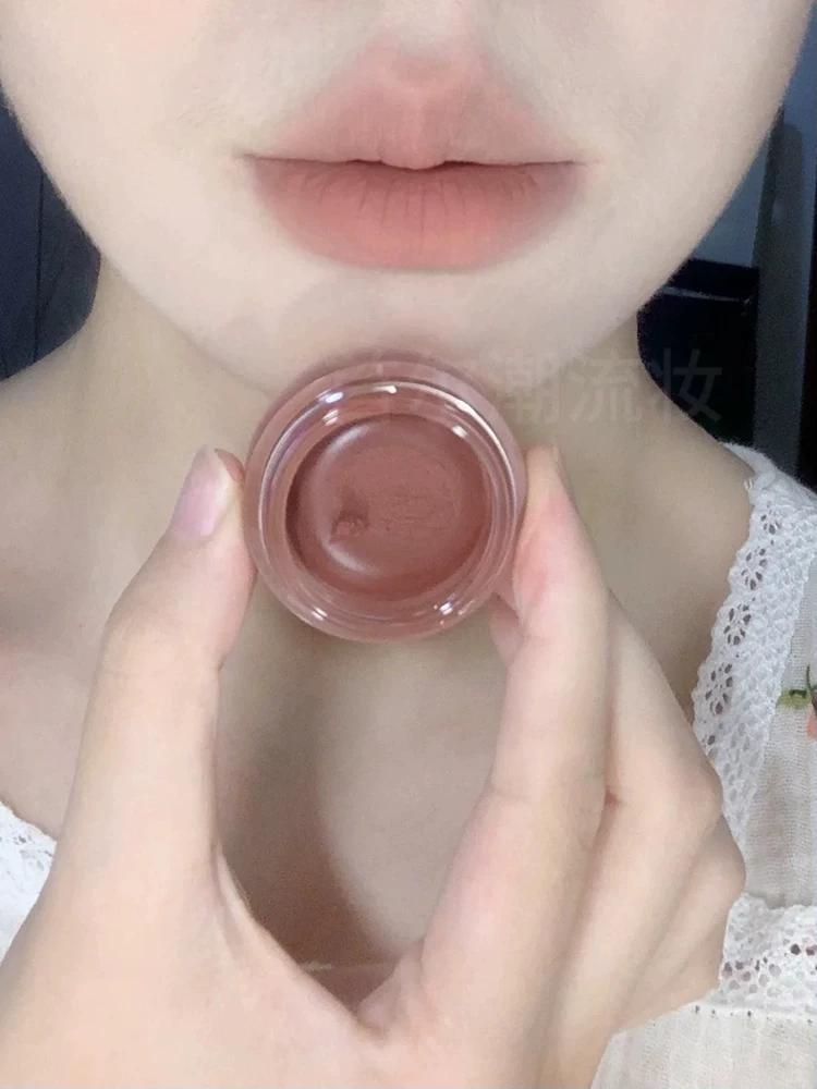 Into You Canned Lip Mud Pd04 Nude Color Series Lip Lacquer Matte Velvet Matte Em05 Lipstick Filling Genuine Goods Female