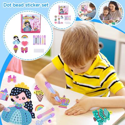 1ml Handmade Dot Bead Sticker Creative Little Dot Ballpoint Pen Toy To Make Children's Educational Toys