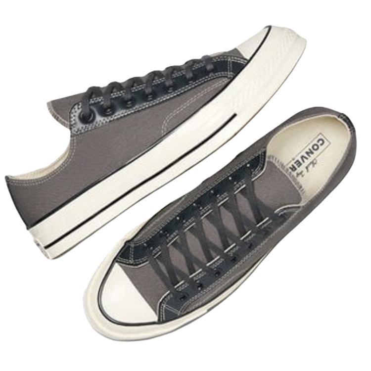 Converse Chuck 70 Low Kožené Prekrytia - Žraločia Koža Unisex Tenisky Šedá Shadow-Woods Egret A09452F